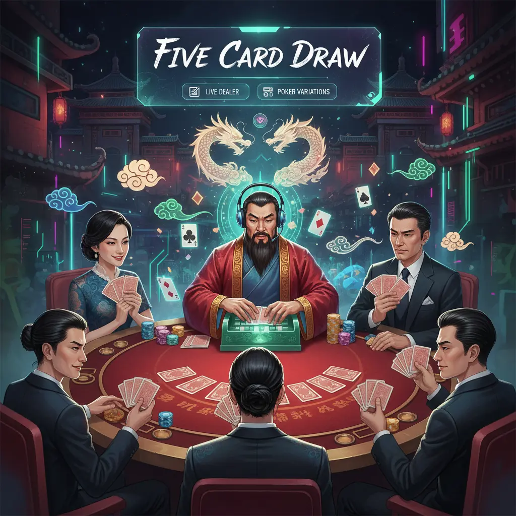 Live dealer poker variations - Five