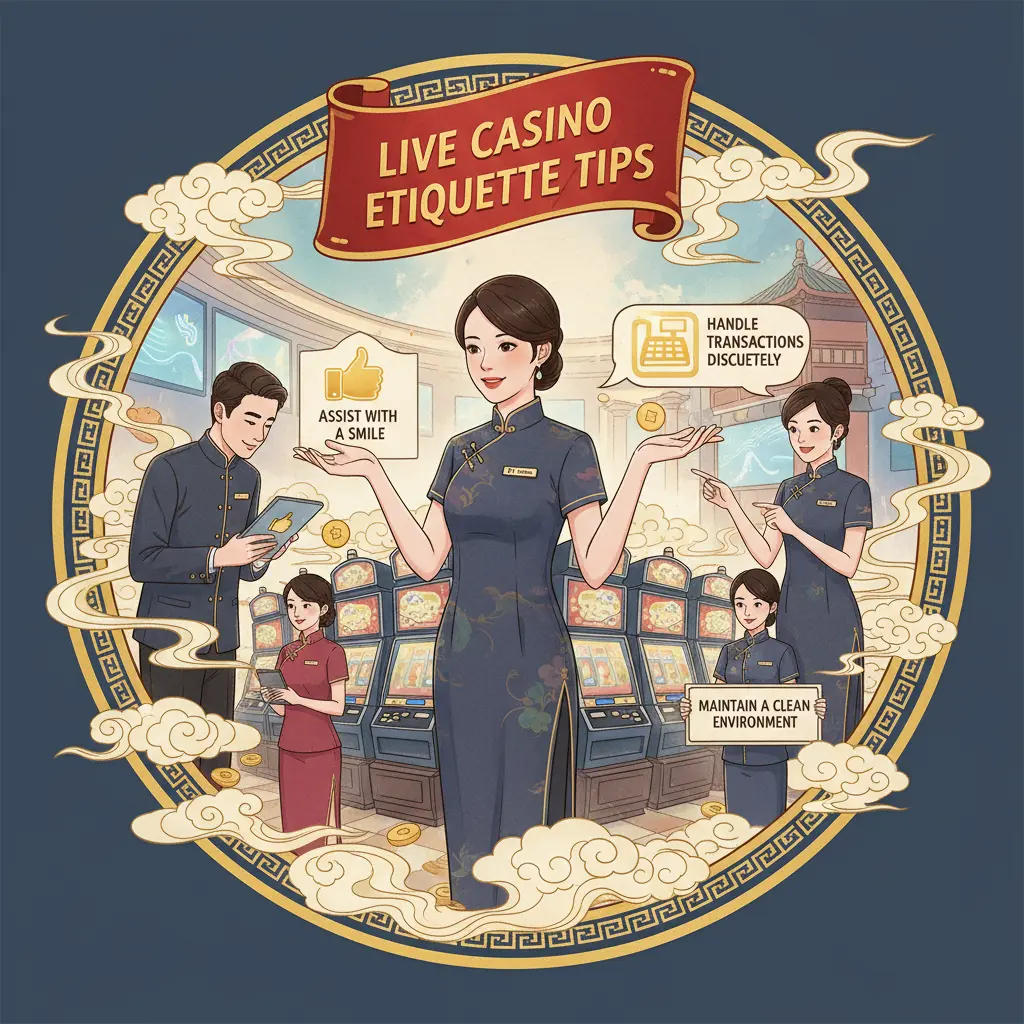 Live casino etiquette tips - floor