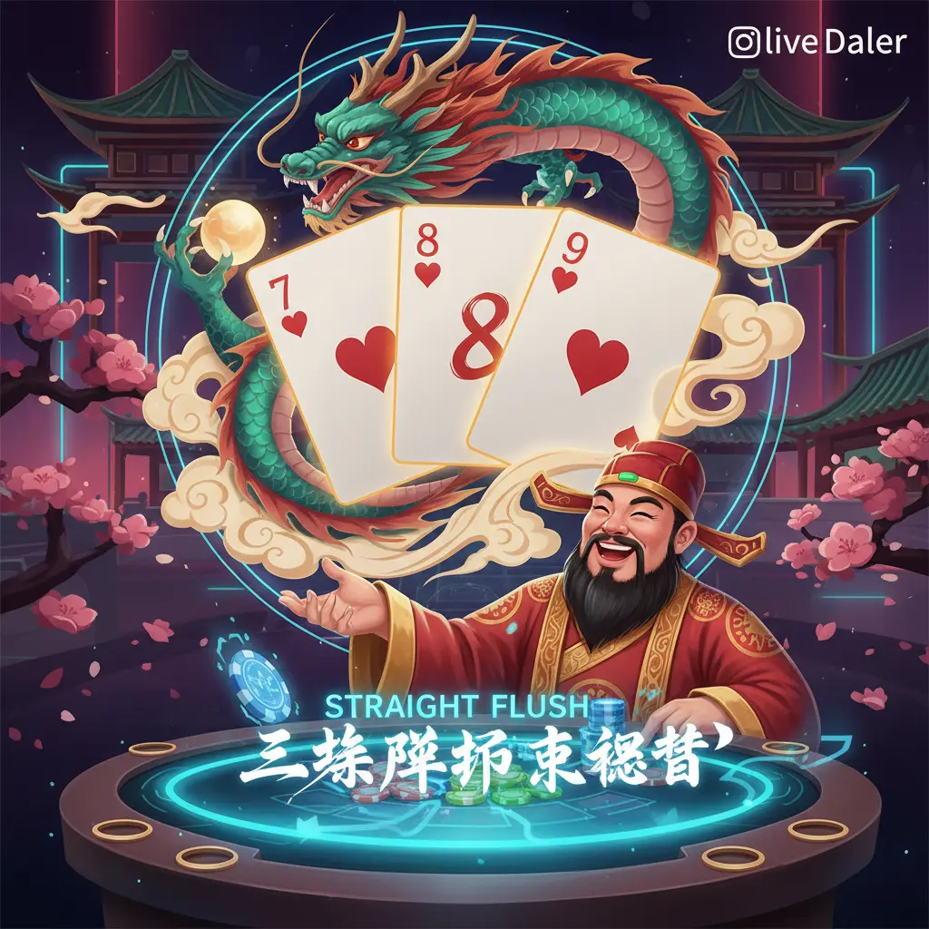 Three card poker live dealer tips - straight