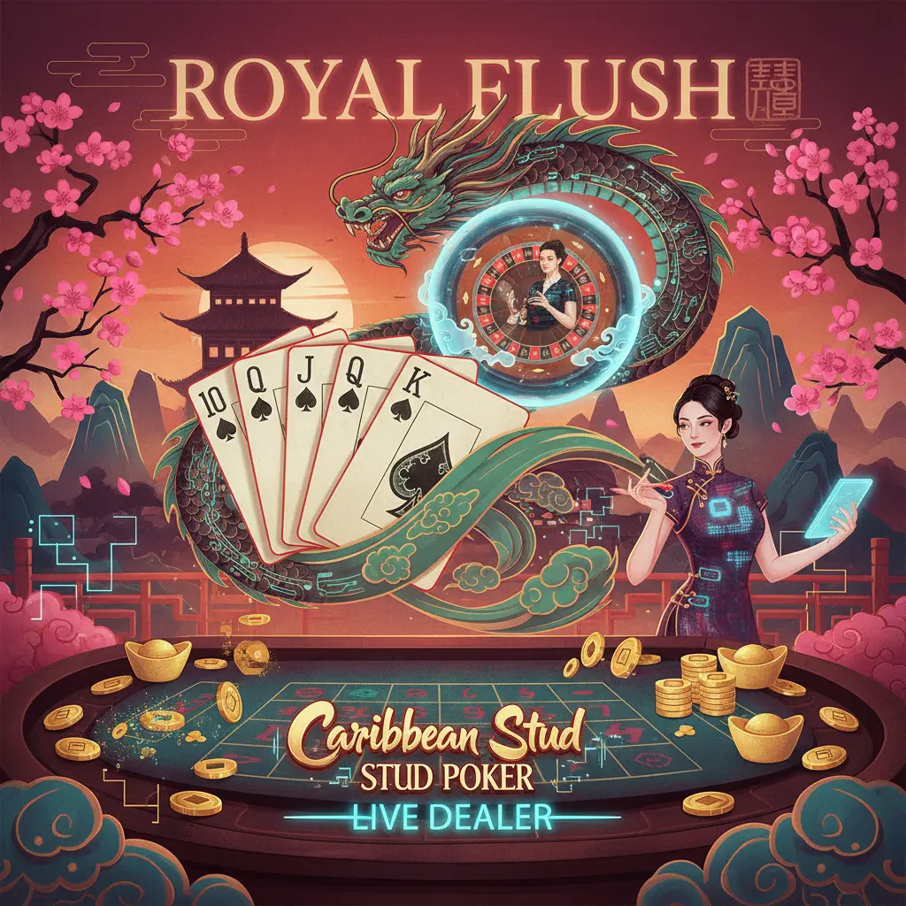 Caribbean stud live dealer games - Royal