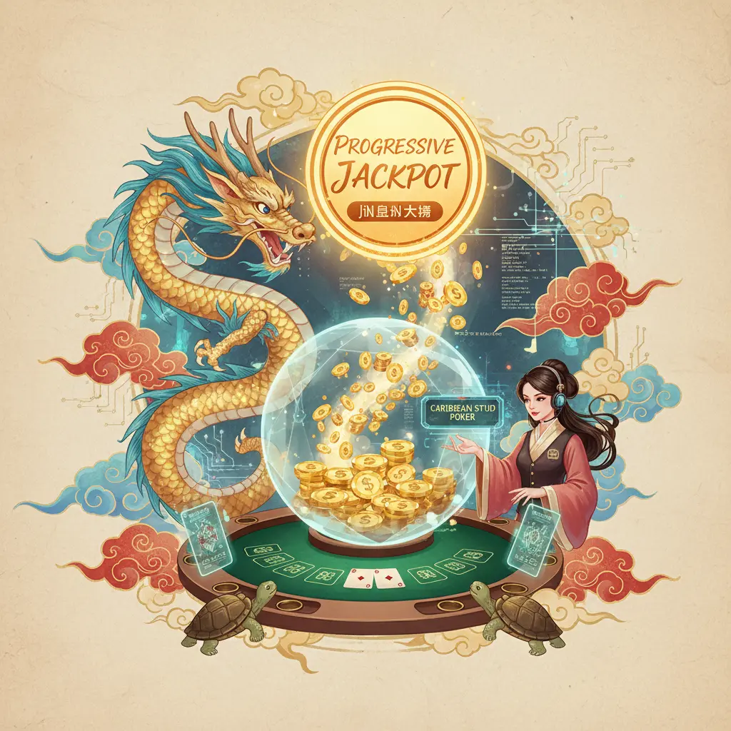 Caribbean stud live dealer games - Progressive