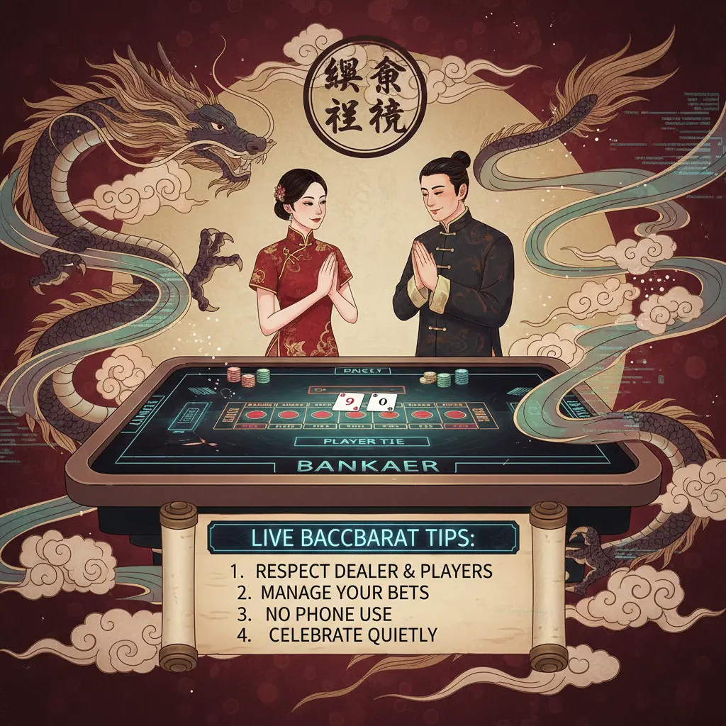 Live casino etiquette tips - baccarat