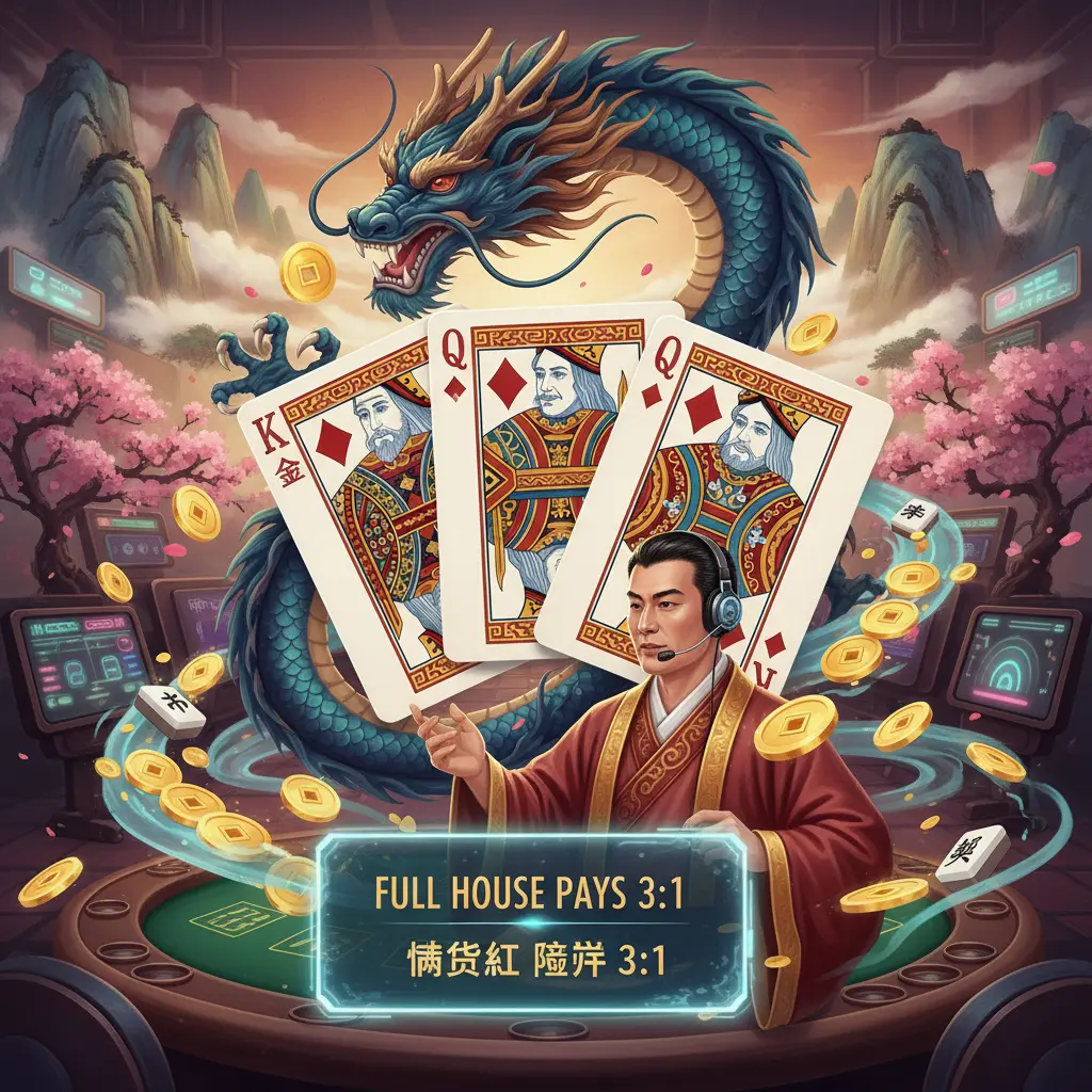 Caribbean stud live dealer games - House