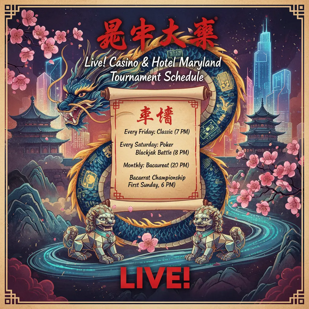 Live casino tournaments schedule - Maryland